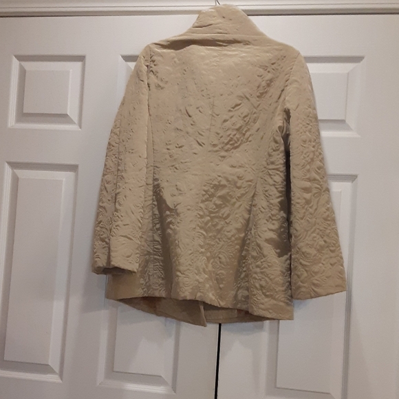 Hilary Radley Tan Stitched Jacket Size 8 - Picture 2 of 5